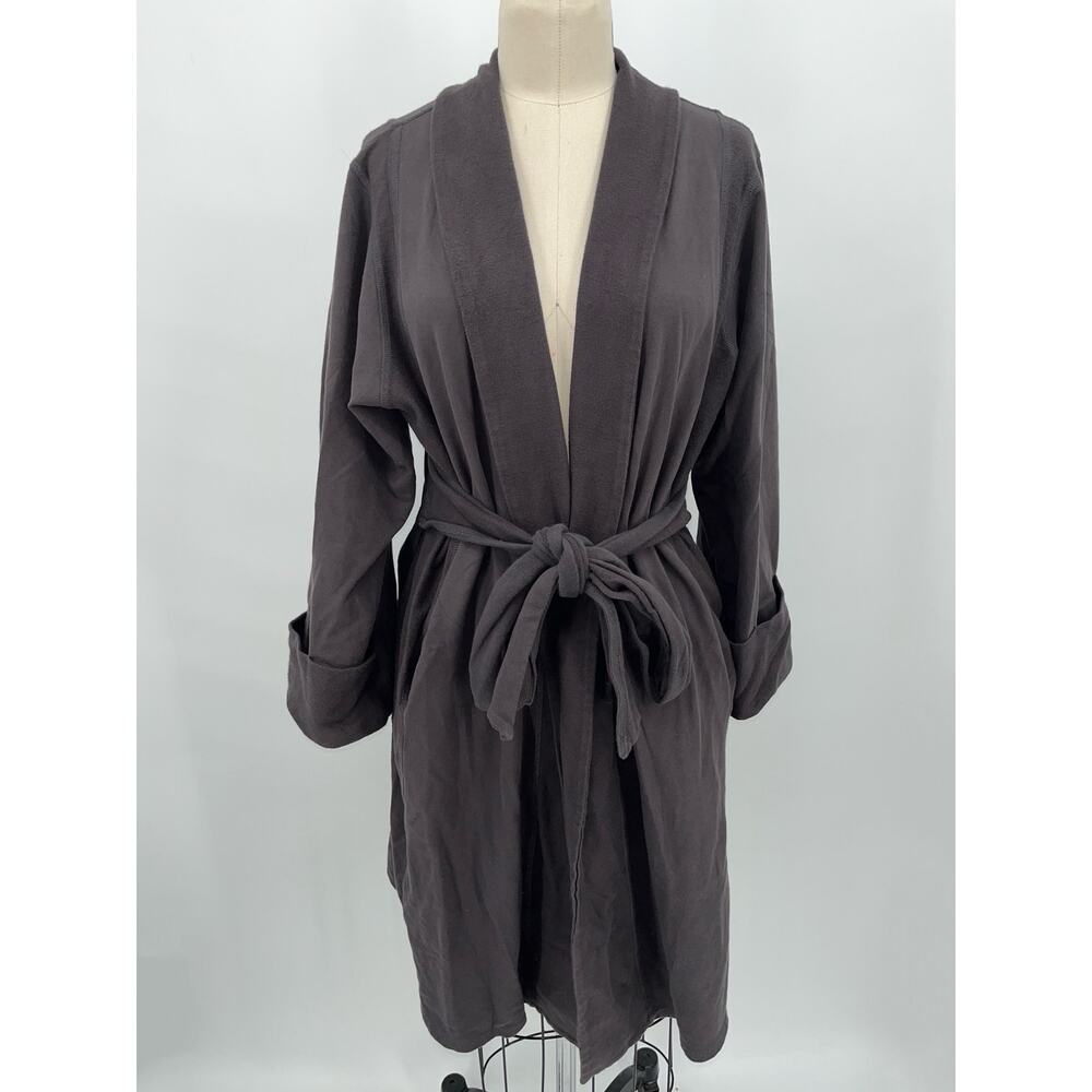 Skin Women's Short Robe Sz 3 (Large) Brown Organic Cotton